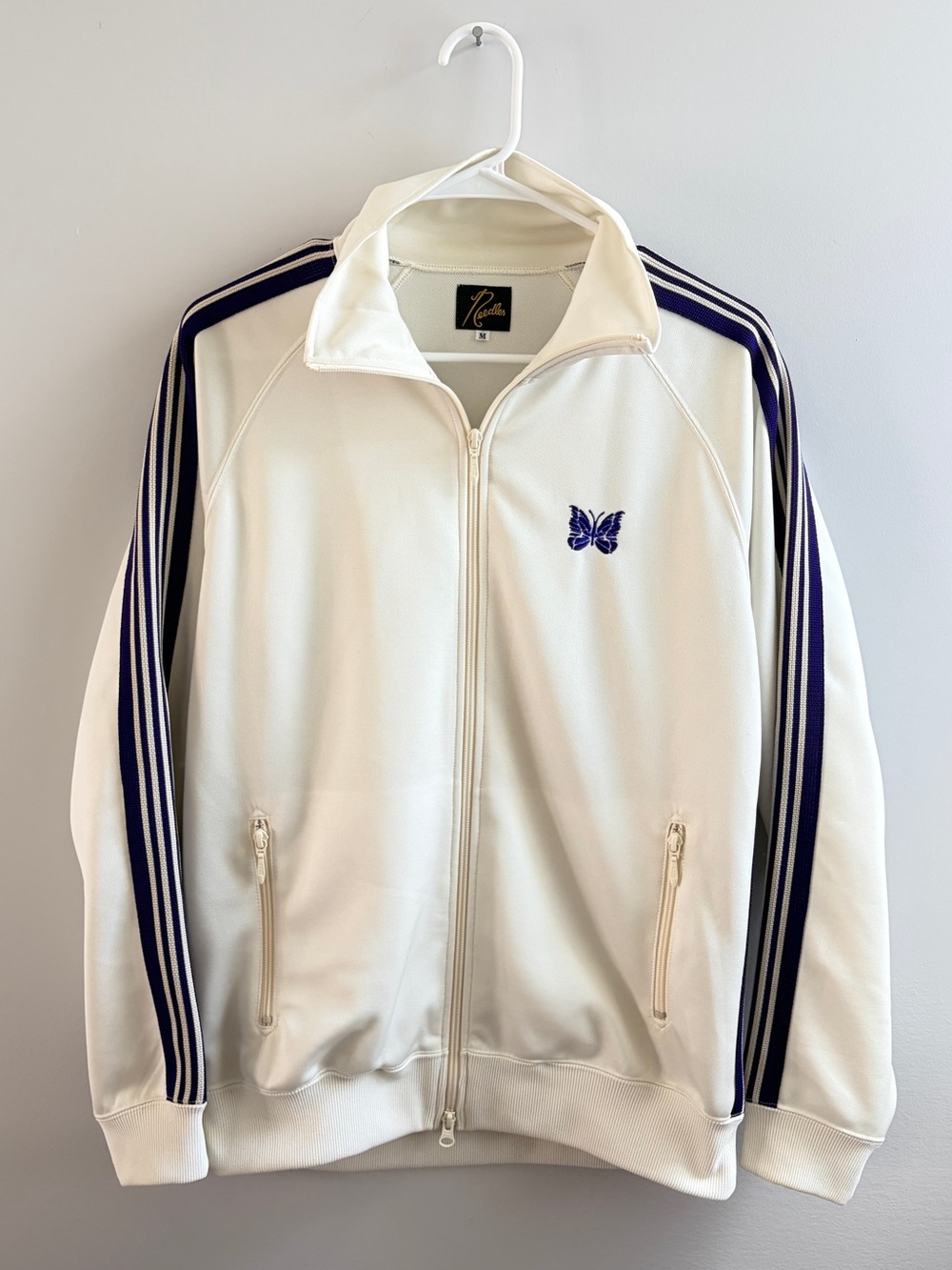 Needles Japanese Streetwear Track Jacket with purple Stripes #retro #nepenthes